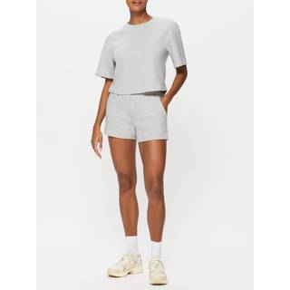 KBX KBX Grey Marl Naomi Waffle Top and Shorts Set