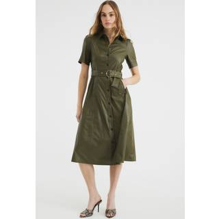 River Island River Island imiteret læder Skjorter Midi Kjole