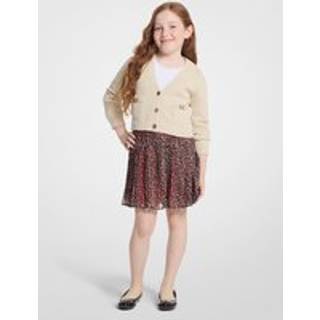 MK Metallic Leopard Print Skirt - Brown - Michael Kors - 4Y