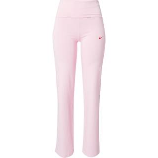 Nike Essential Fold-Over Flare Pants, Pink - L
