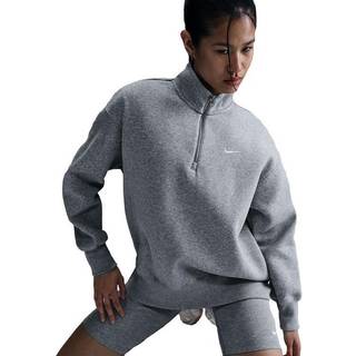 Oversized Nike Sportswear Phoenix-sweatshirt med 1/4 lynlås og langt snit til kvinder - grå - XXL (EU 52-54)