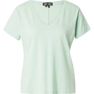 Superdry Superdry Green Slub Embroidered V-Neck T-Shirt