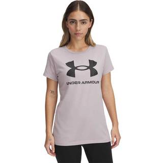 Under Armour Rival Logo Women's Short Sleeve Gray Dawn / Black XXL