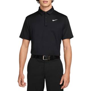Nike Tour Mens Dri-Fit Solid Golf Black/White XL Polo trøje