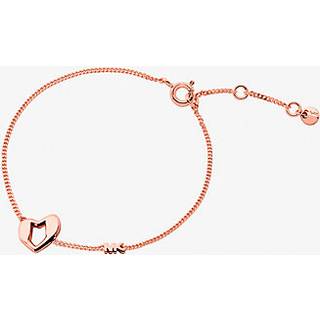MK Precious Metal-Plated Sterling Silver Heart Bracelet - Rose Gold - Michael Kors - ONE SIZE