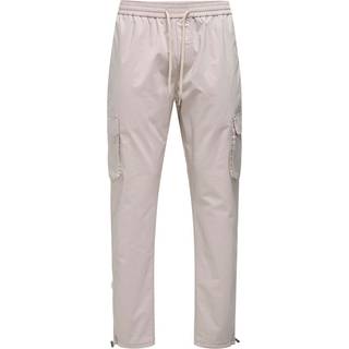 Only & Sons Only & Sons Grey Slim Fit Straight Leg Tech Cargo Trousers
