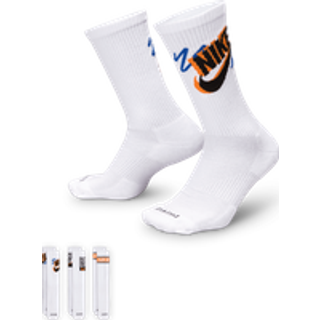 Nike Everyday Plus Crew Socks 3-Pack Str. XL 46-50 Hvid Unisex