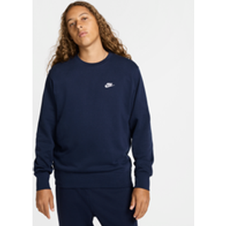 Nike Club-crewtrøje i french terry til mænd - blå - M