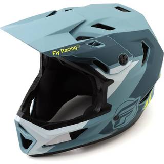 Fly Racing Rayce Bicycle Helmet-Matte Blue Stone/Hi-Vis 73-3610L