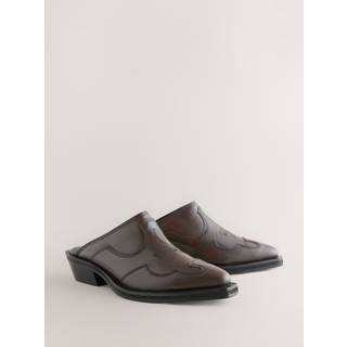 Next Forever Comfort Læder Point Toe Western Cowboy MulesEU 43 (UK 9)