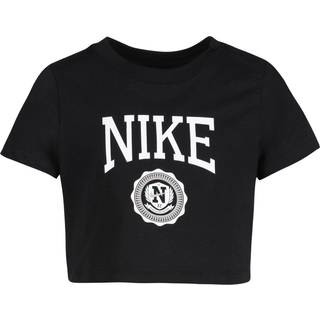 Nike Sportswear Cropped-T-shirt til større børn (piger) - sort - L