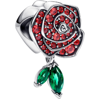 Pandora Charm - Funkelnde Blühende Rose - 793201C02 - rot