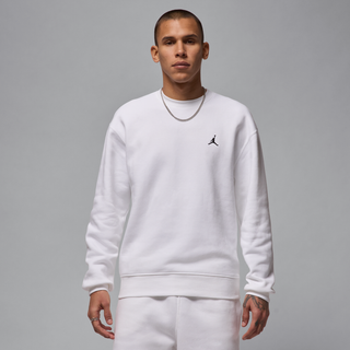 Jordan Brooklyn Fleece-sweatshirt med rund hals til mænd - hvid - S