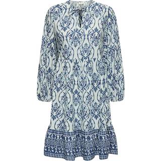 Anna Midi Kjole, Cloud Dancer/Blue, S