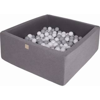 Meowbaby Kvadrat Boldbassin Bomuld 40x90, Mørkegrå