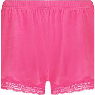 Hunkemöller Short i velour og blonde pink