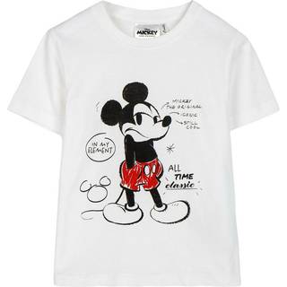 Disney Mickey Mouse T-shirt, Hvid, 98-104