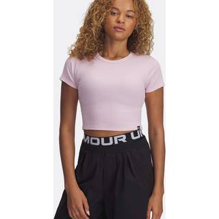 Under Armour Rival Rib Women's Baby T-Shirt Prime Pink / White XL
