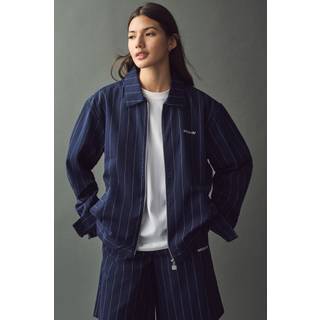 adidas originals adidas Originals Navy/Burgundy Pinstripe Jacket