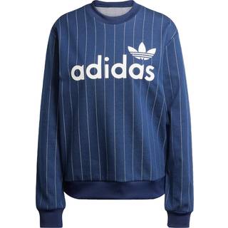 Pinstripe Graphic sweatshirt - Night Indigo / Off White - S