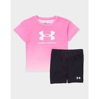 Under Armour Girls' Lock Up T-Shirt/Shorts Set Children, Pink - 2-3Y