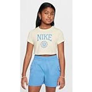 Nike Sportswear Cropped-T-shirt til større børn (piger) - hvid - M