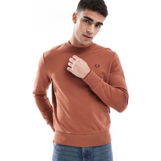 Fred Perry Crew Neck Sweatshirt Cinnamon Brown