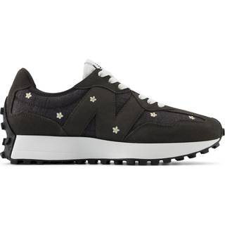 New Balance Kvinder 327 i Sort/Hvid Suede/Mesh, Størrelse 36.5