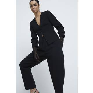 River Island River Island Black Button Front Blazer