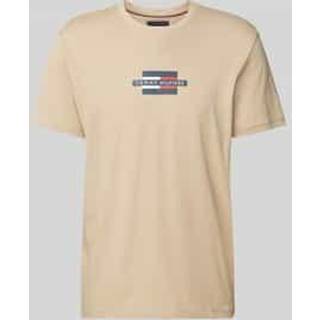 Tommy Hilfiger Strike Through Flag T-Shirt, Stone - M