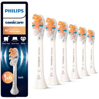 Philips Sonicare Premium All-in-One HX9096/87 Erstatningshoveder til tandbørste White 6 stk. - 6 stk.