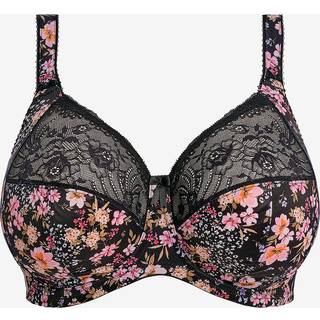 Elomi Morgan Banded Bra - Black floral - I 90