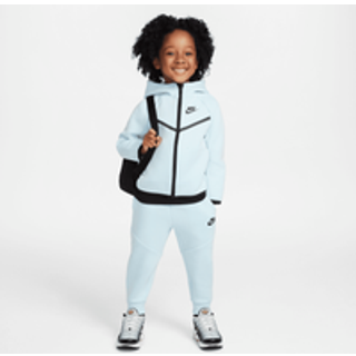 Nike Sportswear Tech Fleece-sæt i to dele med fuld lynlås til småbørn - blå - 3T