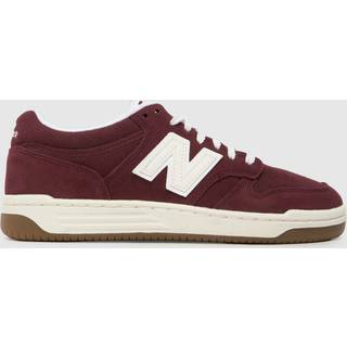 New Balance Unisex 480 i Lilla/Hvid læder, Størrelse 38