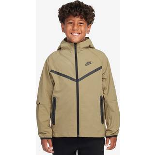 Vævet Nike Tech-jakke til større børn (drenge) - brun - XL