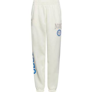 Løstsiddende Nike Sportswear Club Fleece-bukser til piger - hvid