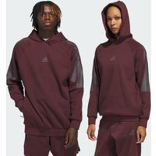 adidas Basketball Spacer kønsneutral hættetrøje - Aurora Ruby / Brown - XL