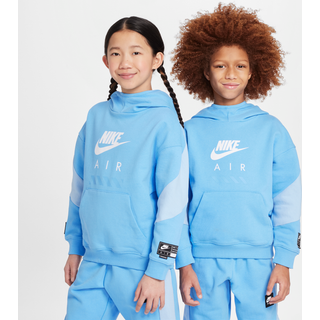 Nike Air-hættetrøje i fleece til større børn - blå - S