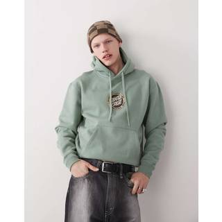 Santa Cruz Carved MFG Front Hood Hoodie størrelse M farve turkis