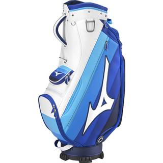 Mizuno Tour Staff Mid Cart Bag - Blue/White/Light Blue