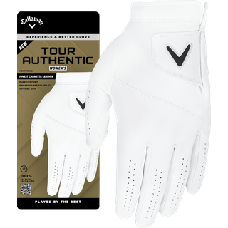 Callaway Tour Authentic Læder Dame Golfhandske - White - Venstre - Str. M