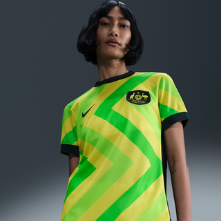 Australien 2025/26 Stadium Home Nike Dri-FIT Replica-fodboldtrøje til kvinder - gul - S (EU 36-38)