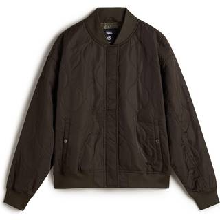 Vans - Bennet Quilted Bomber Jacket, Woman, Brown, Size: XL - Brown - XL