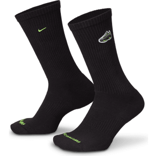 Polstrede Nike Everyday-crewstrømper (1 par) - sort - 38-42