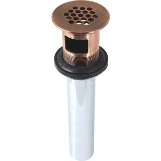 Kingston Brass KB500AC Trimscape Grid Drain med overløb Antik kobber