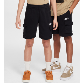 Nike Sportswear Club-cargoshorts i french terry til større børn - sort - M