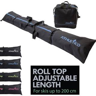 Athletico to-stykke ski og boot taske combo | Butik og transport ski op til 200 cm og st?vler op til st?rrelse 13 | Inkluderer 1 ski taske & 1 sk