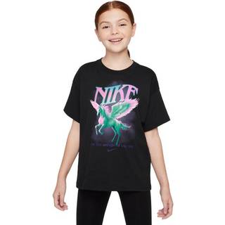 Nike -T-shirt til større børn (piger) - sort - S