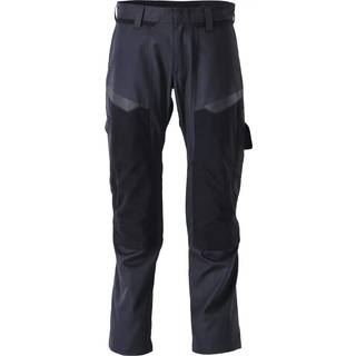 MASCOT® Bukser med knælommer Mørk Marine/Hi-Vis Gul 21579-281-01017 76C52