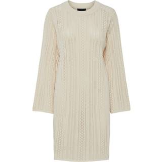 Pieces Pcnuka Ls O-neck Knit Dress Birch XS